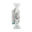 Commercial Toggle Switch, #14-10 Awg 20A, 120/277V, Gray, Load Type: Motor Control, Fan, 1-Pole, CS120GY