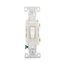 Commercial Toggle Switch, #14-10 Awg 20A, 120/277V, Light Almond, Load Type: Motor Control, Fan, CS120LA