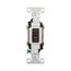 Commercial Toggle Switch, #14-10 Awg 15A, 120/277V, Brown, Load Type: Motor Control, Fan, 2-Pole, CS215B