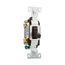 Commercial Toggle Switch, #14-10 Awg 15A, 120/277V, Brown, Load Type: Motor Control, Fan, 2-Pole, CS215B