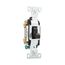 Commercial Toggle Switch, #14-10 Awg 20A, 120/277V, Black, Load Type: Motor Control, Fan, 2-Pole, CS220BK
