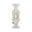 Commercial Toggle Switch, #14-10 Awg 20A, 120/277V, Ivory, Load Type: Motor Control, Fan, 2-Pole, CS220V