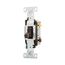 Commercial Grade Toggle Switch, #14-10 Awg, 15A, 120/277V, Side Wire, Screw, Brown, 3-Way, CS315B