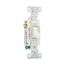 Commercial Grade Toggle Switch, #14-10 Awg, 15A, 120/277V, Side Wire, Screw, Light Almond, 3-Way, CS315LA