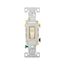 Commercial Grade Toggle Switch, #14-10 Awg, 15A, 120/277V, Side Wire, Screw, Ivory, 3-Way, CS315V