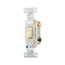 Commercial Grade Toggle Switch, #14-10 Awg, 15A, 120/277V, Side Wire, Screw, Ivory, 3-Way, CS315V