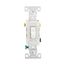 Commercial Grade Toggle Switch, #14-10 Awg, 15A, 120/277V, Side Wire, Screw, White, 3-Way, CS315W