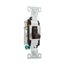 Commercial Grade Toggle Switch, #14-10 Awg, 20A, 120/277V, Side Wire, Screw, Brown, 3-Way, CS320B