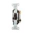 Commercial Grade Toggle Switch, #14-10 Awg, 20A, 120/277V, Side Wire, Screw, Brown, 3-Way, CS320B