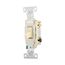 Commercial Grade Toggle Switch, #14-10 Awg, 20A, 120/277V, Side Wire, Screw, Ivory, 3-Way, CS320V