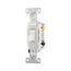 Commercial Grade Toggle Switch, #14-10 Awg, 20A, 120/277V, Side Wire, Screw, White, 3-Way, CS320W