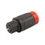 Locking Connector, #10-6Awg, 50A, 125V, Black, Red, 2-Pole, 3-Wire, 0.44 To 1.06 In, CS6360EX