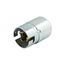 Locking Plug, #10-6Awg, 50A, 125V, Back Wiring,Armored, 2-Pole, 3-Wire, Steel, 0.68 To 1.13", CS6361