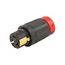 Locking Connector, #10-6Awg, 50A, 125/250V, Black, Red, 3-Pole, 4-Wire, 0.44 To 1.25", CS6364EX