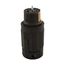 Locking Connector, #10-6Awg, 50A, 125/250V, Back Wiring, Black, 3-Pole, 4-Wire, 0.44 To 1.25", CS6364EXBK