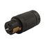 Locking Connector, #10-6Awg, 50A, 125/250V, Back Wiring, Black, 3-Pole, 4-Wire, 0.44 To 1.25", CS6364EXBK