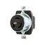 Locking Receptacle, #10-6Awg, 50A, 125/250V, Back Wiring, Black, Single, 2-Pole, 3-Wire, Steel, CS6370