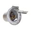 Locking Flanged Inlet w/ Lid, #10-6Awg, 50A, 125V, Steel, 2-Pole, 3-Wire, CS6378