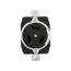 Locking Receptacle, #10-6Awg, 50A, 480V, Back Wiring, Black, Single, 3-Pole, 4-Wire, CS8169