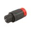 Locking Connector, #10-6Awg, 50A, 250V, Black, Red, 2-Pole, 3-Wire, 0.44 To 1.06 In, CS8264EX