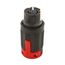 Locking Connector, #10-6Awg, 50A, 250V, Black, Red, 3-Pole, 4-Wire, 0.44 To 1.06 In, CS8364EX