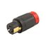 Locking Connector, #10-6Awg, 50A, 250V, Black, Red, 3-Pole, 4-Wire, 0.44 To 1.06 In, CS8364EX