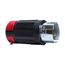 Locking Plug, #10-6Awg, 50A, 250V, Back Wiring, Black, Red, 3-Pole, 4-Wire, 0.44 To 1.06 In, CS8365EX