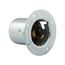 Arrow Hart Locking Flanged Inlet, #10-6Awg, 50A, 250V, Steel, 3-Pole, 4-Wire, CS8375