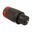 Locking Connector, #10-6Awg, 50A, 480V, Black, Red, 2-Pole, 3-Wire, 0.44 To 1.06 In, CS8464EX