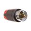 Locking Plug, #10-6Awg, 50A, 480V, Back Wiring, Black, Red, 2-Pole, 3-Wire, 0.44 To 1.06 In, CS8465EX