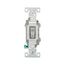 Commercial Toggle Switch, #14-10 Awg 15A 120/277V, Gray, Load Type: Motor Control, Fan, 1-Pole, CSB115GY