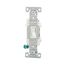 Toggle Switch, #14-10Awg 15A, Flush Mount, 120/277V, Load Type: Motor Control, Fan, 1-Pole, Pvc, CSB115STW-SP