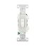 Commercial Toggle Switch, #14-10 Awg 15A, 120/277V, Load Type: Motor Control, Fan, 1-Pole, Pvc, CSB115W