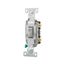Commercial Toggle Switch, #14-10 Awg 20A, 120/277V, Gray, Load Type: Motor Control, Fan, 1-Pole, CSB120GY
