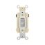 Commercial Toggle Switch, #14-10 Awg 15A, 120/277V, Gray, Load Type: Motor Control, Fan, 2-Pole, CSB215GY