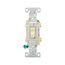 Commercial Toggle Switch, #14-10 Awg 20A, 120/277V, Ivory, Load Type: Motor Control, Fan, 2-Pole, CSB220V