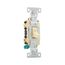 Commercial Toggle Switch, #14-10 Awg 20A, 120/277V, Ivory, Load Type: Motor Control, Fan, 2-Pole, CSB220V