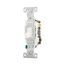 Commercial Grade Toggle Switch, #14-10 Awg, 15A, 120/277V, Back & Side, Screw, White, 3-Way, CSB315W