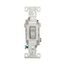 Commercial Grade Toggle Switch, #14-10 Awg, 20A, 120/277V, Back & Side, Screw, Gray, 3-Way, CSB320GY