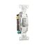 Commercial Grade Toggle Switch, #14-10 Awg, 20A, 120/277V, Back & Side, Screw, Gray, 3-Way, CSB320GY
