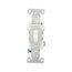 Commercial Grade Toggle Switch, #14-10 Awg, 20A, 120/277V, Back & Side, Screw, White, 3-Way, CSB320W