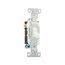 Commercial Grade Toggle Switch, #14-10 Awg, 20A, 120/277V, Back & Side, Screw, White, 3-Way, CSB320W