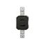 Safety Grip Locking Receptacle, #14-8 Awg, 15A, 125V, Black, Single, L1-15, 2-Pole, 2-Wire, CWL115R