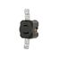 Safety Grip Locking Receptacle, #14-8 Awg, 15A, 125V, Black, Single, L1-15, 2-Pole, 2-Wire, CWL115R