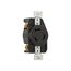 Auto Grip Locking Receptacle, #14-8 Awg, 20A, 480V, Black, Single, L12-20, 3-Pole, 3-Wire, CWL1220R