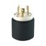 Auto Grip Locking Plug, #18-8 Awg, 30A, 480V, Auto Grip, L12-30, 3-Pole, 3-Wire, 0.38 To 1 In, CWL1230P