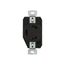 Auto Grip Locking Receptacle, #14-8 Awg, 30A, 600V, Black, Single, L13-30, 3-Pole, 3-Wire, CWL1330R