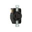 Auto Grip Locking Receptacle, #14-8 Awg, 30A, 600V, Black, Single, L13-30, 3-Pole, 3-Wire, CWL1330R