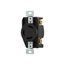 Auto Grip Locking Receptacle, #14-8 Awg, 30A, 600V, Black, Single, L13-30, 3-Pole, 3-Wire, CWL1330R