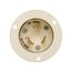 Auto Grip Locking Flanged Inlet, #14-8 Awg, 30A, 600V, White, L9-30, 2-Pole 3-Wire, CWL930FI